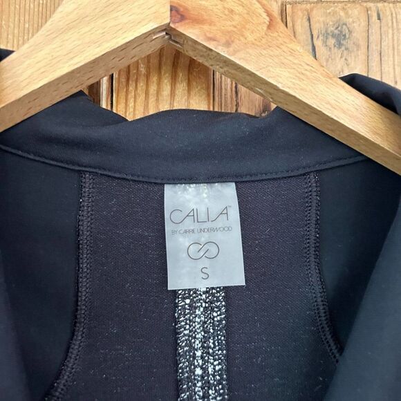 Calia by Carrie Underwood Size Small Black White Full Zip Athletic Jacket Fitted - Picture 3 of 7